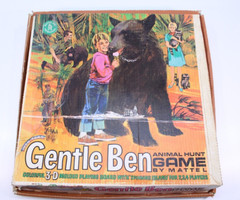 VTG 1967 Mattel Gentle Ben Board Game 3D Animal Hunt Ivan Tors Family READ