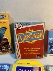 6 Assorted Kids Card Games FLASH CARDS Disney Old Maid Go Fish Vantage Insects