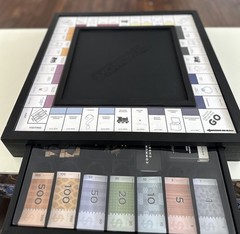 Monopoly | Pottery Barn Luxury Edition | Low-Profile Wooden Black Version