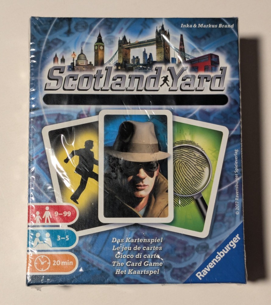 Scotland Yard The Card Game 3-5 Player Ravensburger Inka & Markus Brand 9+ NEW