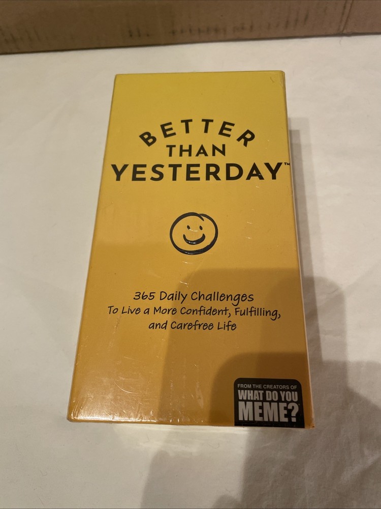 NEW Better Than Yesterday 365 Daily Challenges Life Fulfilling Game Sealed