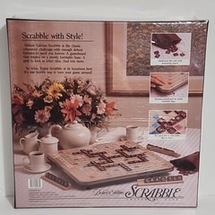 Scrabble Crossword Game Deluxe Edition Turntable 4034 1989 Milton Bradley Sealed