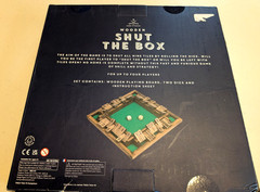 Shut The Box Wooden Dice Board Game for 4 Players Flaps & Dices Game