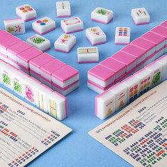 Kaleidoscope Mahjong Tile Set 160 Mahjong Tiles 1.2” Pink American Mahjongs Til