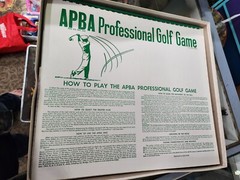 APBA Pro Golf Game, original boards, cards, boxes, etc.