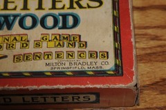 Vintage Game Anagrams Letters On Wood Tiles Milton Bradley USA #4719 Springfield
