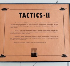 Avalon Hill Tactics II War Board Game Vintage – 2+ Players Ages 12 and Up