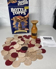 Parker Brothers Bottle Topps Game Real Wood Stacking Game 1993 Ages 8 & Up