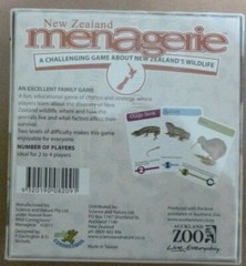NEW ZEALAND MENAGERIE CHALLENGING BOARD GAME ABOUT New Zealand WILDLIFE