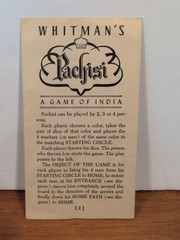 1945 Pachisi “A Game of India” Board Game – Whitman’s Publishing Co. INCOMPLETE