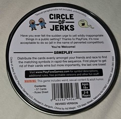 Circle of Jerks The Party Game for Inappropriate Adult (PlayFore Games) NEW