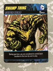 2014 DC Comics Crisis 1 Deck Game Swamp Thing Oversize Super Hero Card!