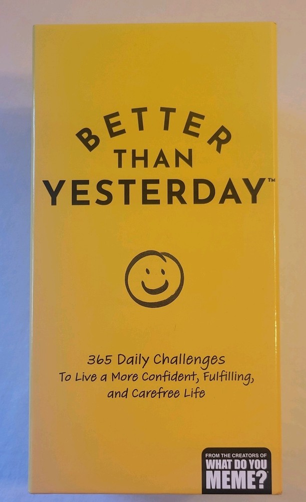 Better Than Yesterday Card Game Of 365 Daily Challenges 2022 Ages 16+ 1+Players