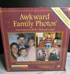 Awkward Family Photos Board Game All Things Equal Inc Party Game Open Box New