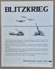 Blitzkrieg (1st Ed) Avalon Hill 1964, Punched, Complete, Bagged, Ready to Play!