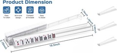 Mahjong Racks with Pushers, 4PCS Mahjong All-in-One Tile Rack and Pusher, Cle…