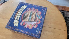 Vintage Multiple Classic Ten Games Solid Wood Boards “Game House”