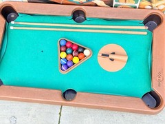 Vintage Milton Bradley Pivot Pool Table Top Game 1972 Complete W/ Box *READ*