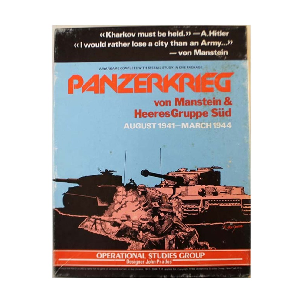 OSG Wargame Panzerkrieg Box VG/EX