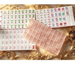 160 American Mahjong Tiles 4-Layer Acrylic Pearl Color Engraved Set