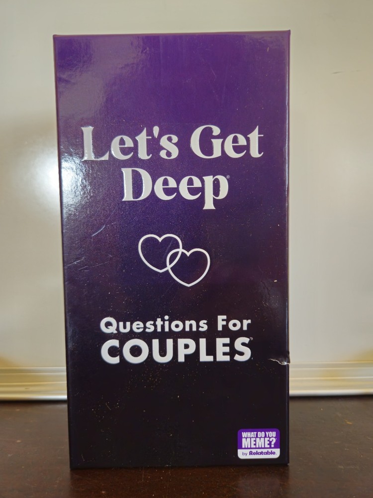 Lets Get Deep Questions For Couples Game Card Game For Date Night