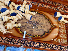 Own the Only One – Luxury Walnut Wood Backgammon Chess Board Handmade 24 In