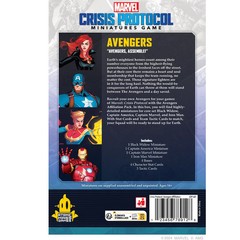 Marvel Crisis Protocol Avengers Affiliation Pack – Iron Man Cap Black Widow NEW