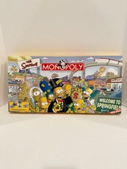 VINTAGE Monopoly THE SIMPSONS Complete BOARD GAME w/ Collectible Tokens 2001