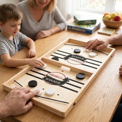 Fast Sling Puck Game Tabletop Hockey Foosbll Board Game Kids Family Party Toy