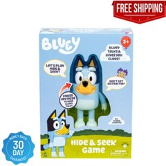 Bluey Hide & Seek Game, Hide Bluey and press her nose to start the timer