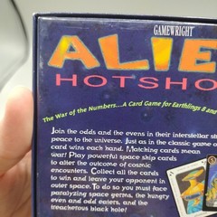 Alien Hotshots Card Game Gamewright Out Of Print G1032 1998 Board Toy Award