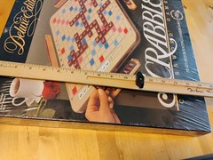 Scrabble Deluxe Edition Rotating Turntable Game Board 1989 Crossword SEALED NEW