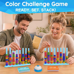 2 Pack Color Challenge Game – 2 Players Color Matching Puzzle Game, Fun Board Ga