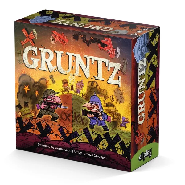 Gruntz Board Game by Allplay Heads-Up War Game NEW in Shrink