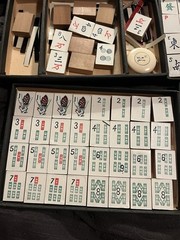 1920s Hillson’s Mandarin Game Ma Cheuck w/many Board+ Pieces and Ma-Jung Manual