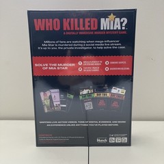 Who Killed Mia A Digitally Immersive Murder Mystery Adult Crime Board Game Clue