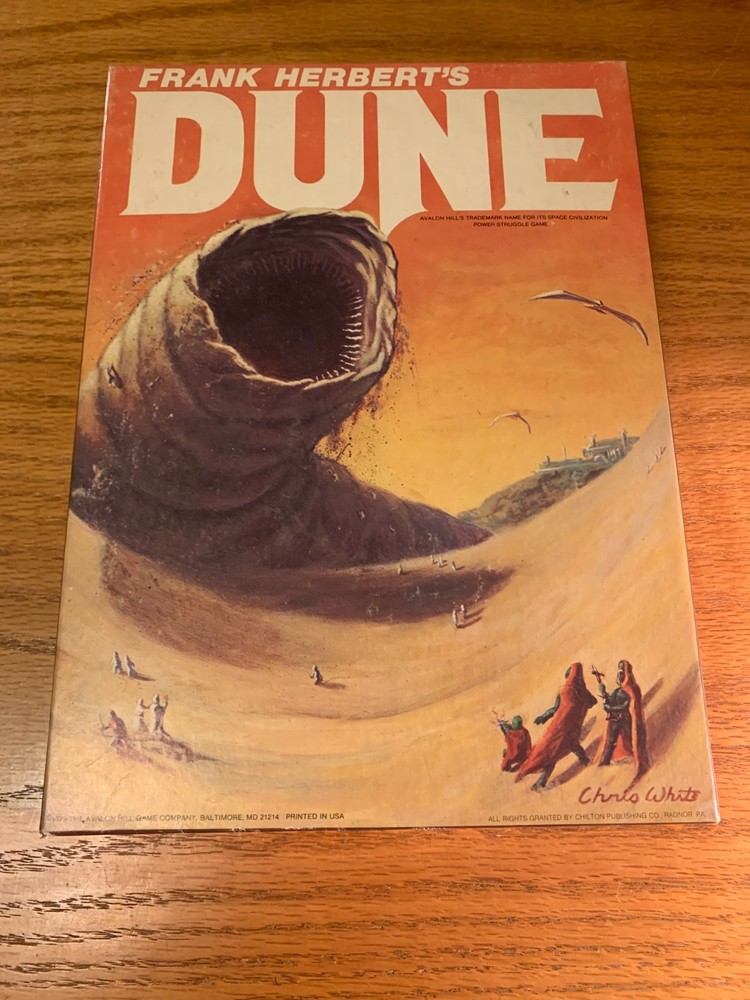 Frank Herbert’s Dune Bookcase Board Game 824 Avalon Hill Vintage 1979