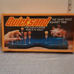 Whitman Quicksand Board Game Race Against Time w/ Sand Timers 2-4 Players 8+