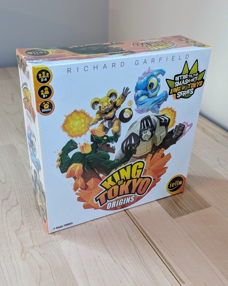 Iello: King of Tokyo Origins Board Game – New, Sealed By Richard Garfield