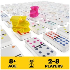 Spin Master Games Pack & Go Mexican Train Dominoes One Size Portable Game