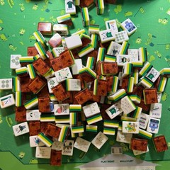 2026 Luxury Green Golf Masters American Version Acrylic Mahjong Set 160 Tiles