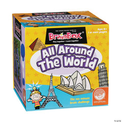 Game Brain Box All Around The World – 1 or more players MindWare Ages 8+ NEW