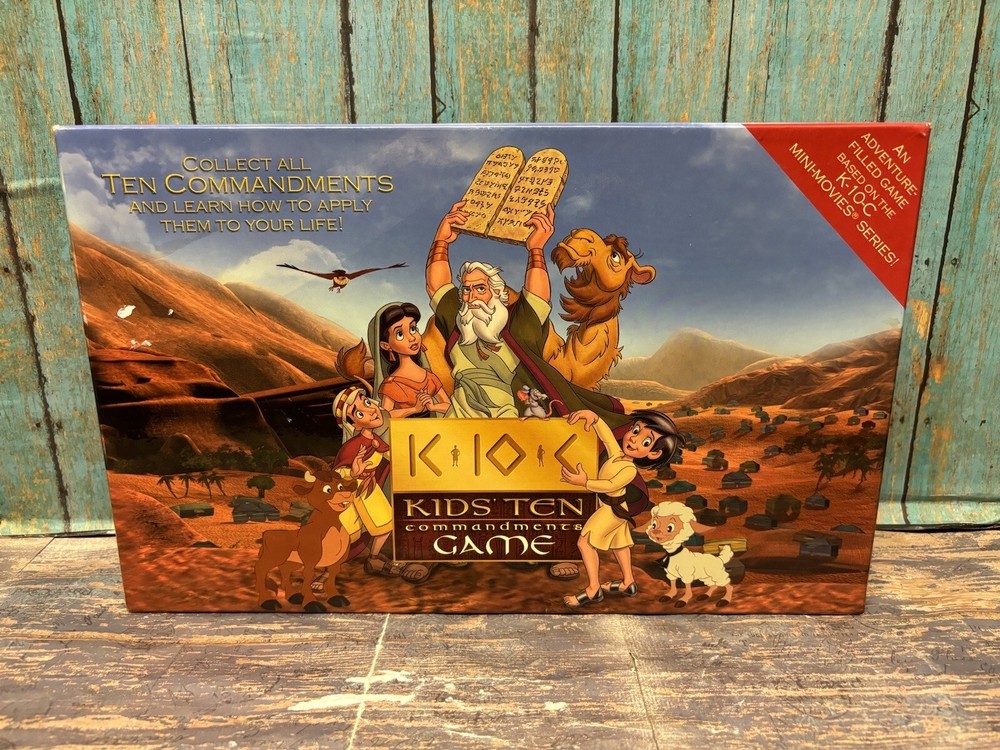 Ten Commandments K10C Board Game Home School Ages 5+ Complete VGC Family Game