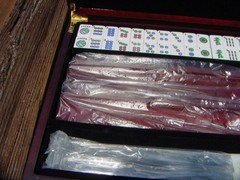 2016 Unused Yellow Mountain Imports American Mahjong Set with Wooden Case
