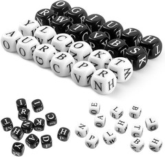 24 Pcs Dice Set, the Crossword Solitaire Game, 6 Sided Dice Crossword Creative