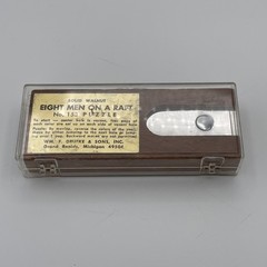 Solid Walnut Drueke & Sons Eight Men On A Raft No. 153 Brain Puzzle Toy Vintage