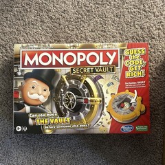 MONOPOLY Secret Vault Board Game 100% Complete NEW IN BOX