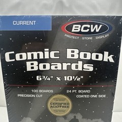 BCW Current Comic Backing Backer Boards Pack of 100 6 3/4 X 10 1/2 Acid Free New