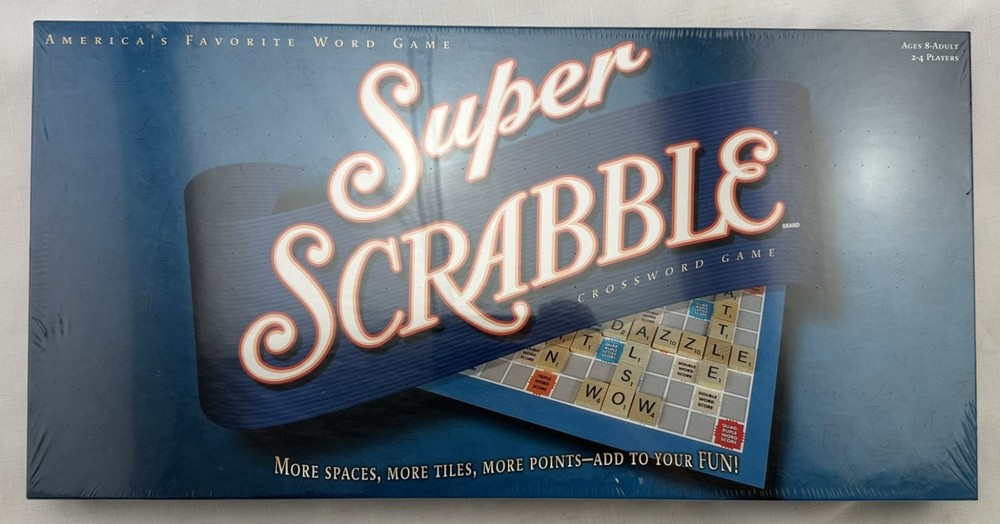 2004 Super Scrabble Game by Hasbro Brand New Sealed FREE SHIPPING