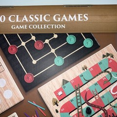 Classic Games Collection 100-Game Set – Board & Card Games for 1–8